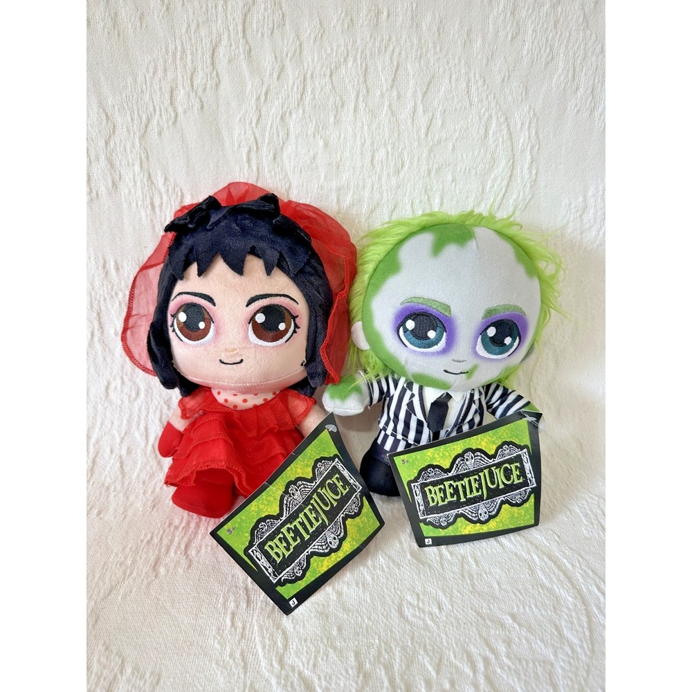 NWT Bettle Juice and Lydia Plushies Stuffed Animals Jazwares 2025